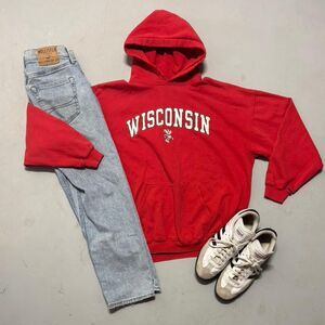 Perrin Men's Red Hoodie